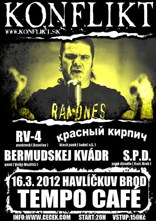 Punk Fest v Havlíčkově Brodě...klub Tempo...letáček na akci Punk Fest v Havlíčkově Brodě...klub Tempo...letáček na akci